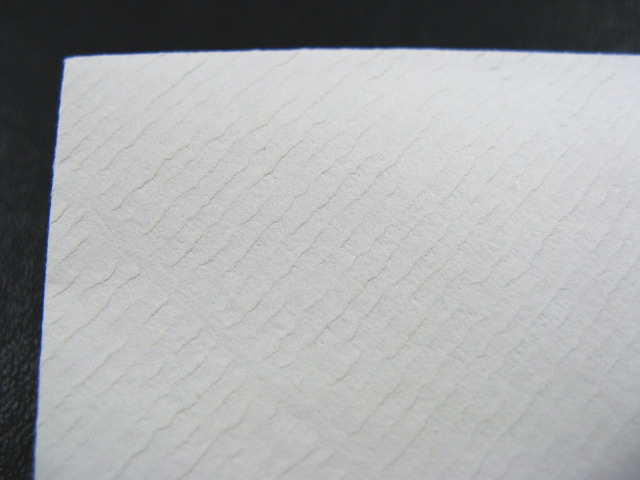クリームレイド紙を斜めに使った封筒