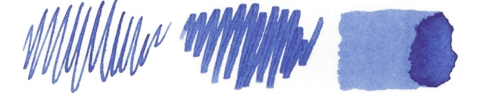 ボトルインキ INK-70　【ブルー】 の筆跡